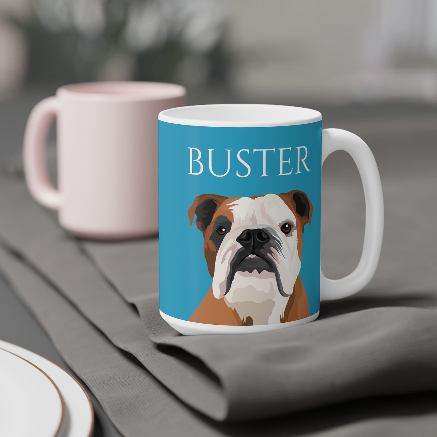 Customised Pet Portrait White Mug