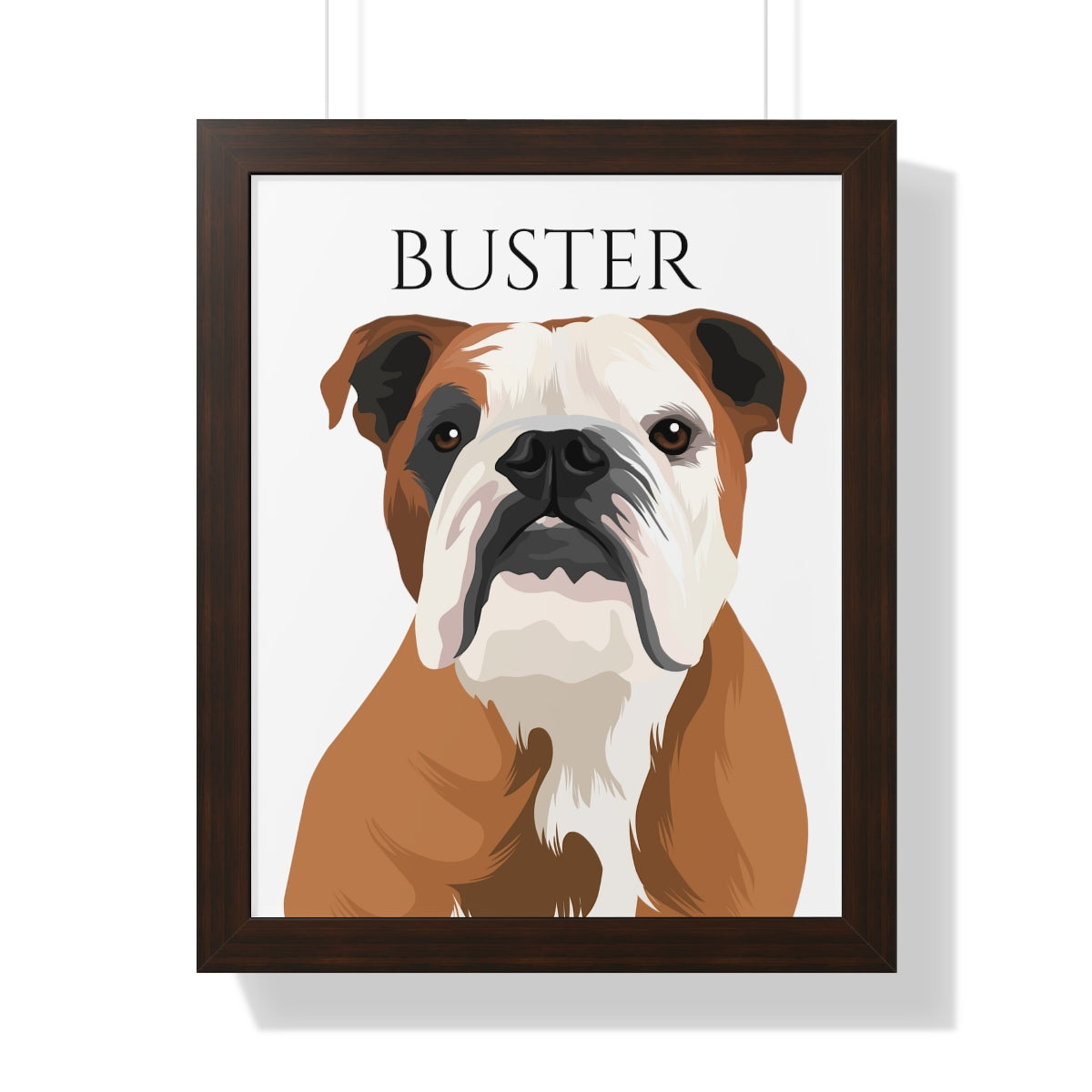 Customised Pet Portrait Framed Matte Poster (Vertical)