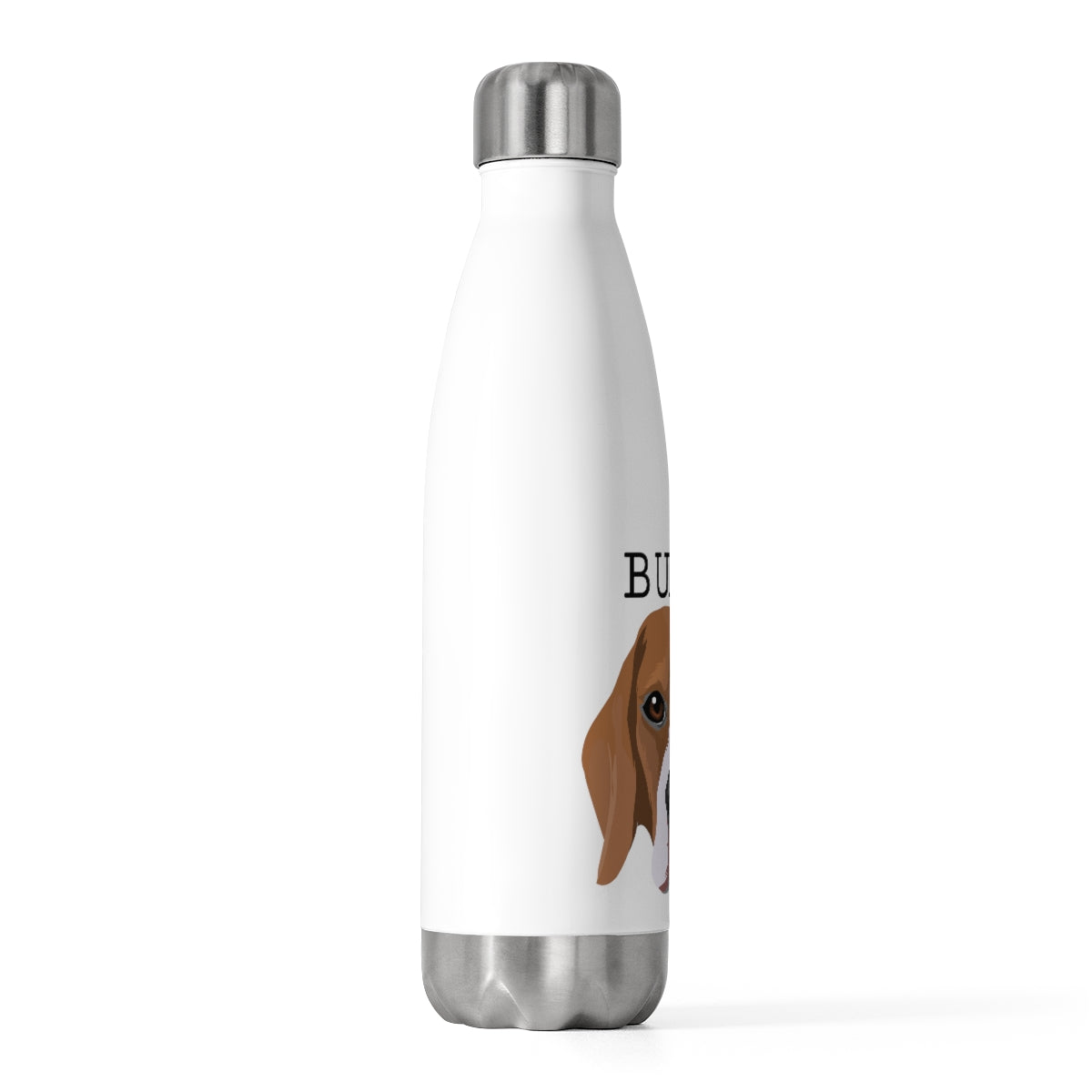 Customised Pet Portrait White Insulated Bottle