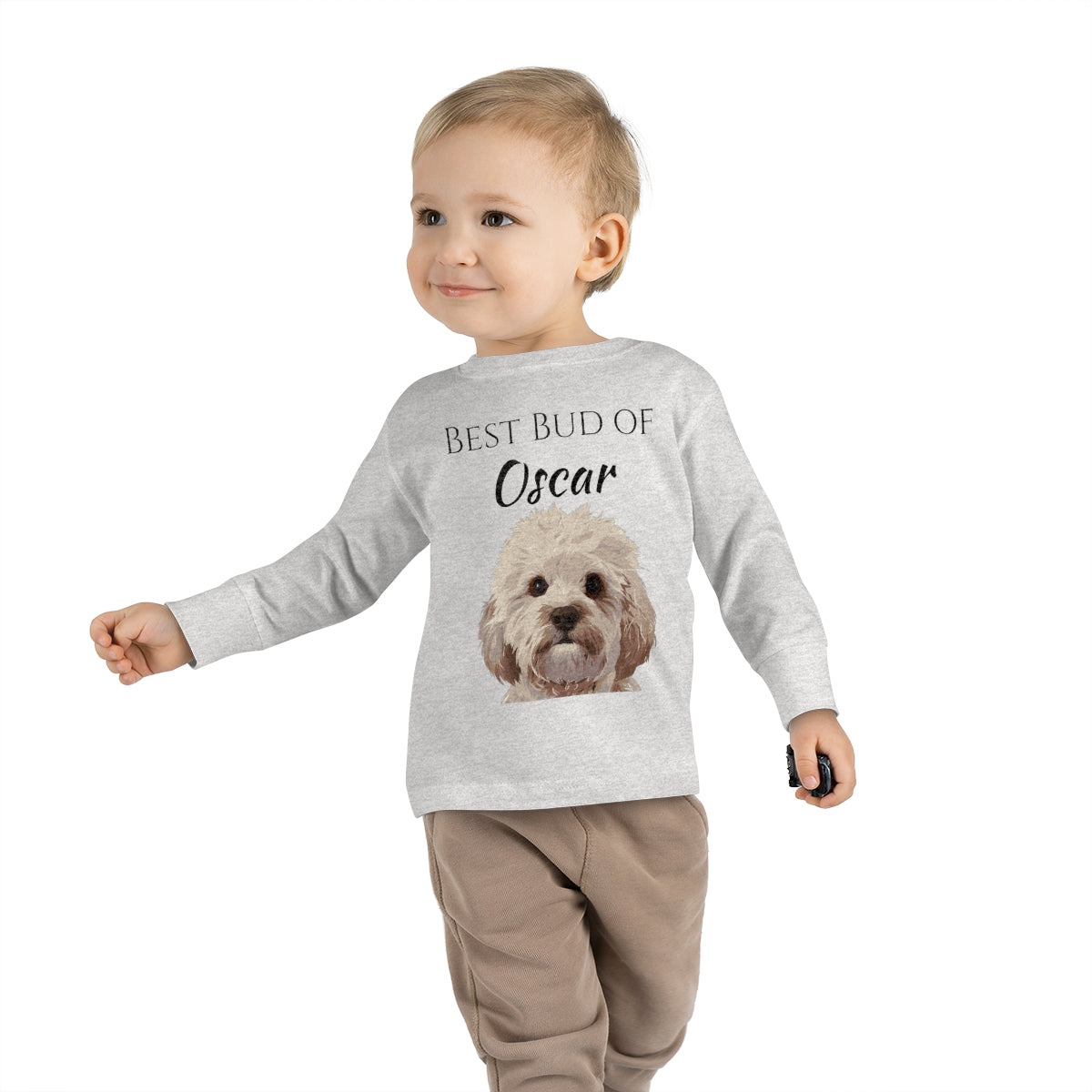 Customised Pet Portrait Toddler Long Sleeve Tee