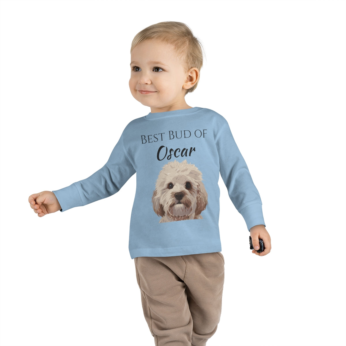 Customised Pet Portrait Toddler Long Sleeve Tee