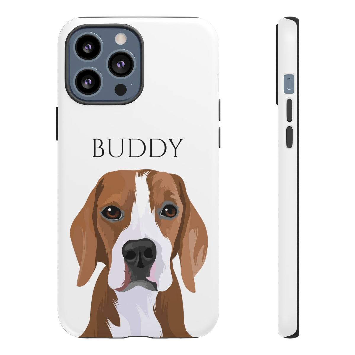 iPhone XR Case with phone with Custom Pet Portrait Print - Petclusiv