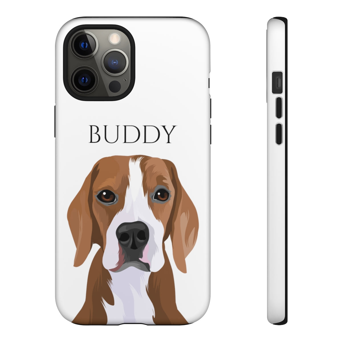 iPhone 7 and 8 Case with phone with Custom Pet Portrait Print - Petclusiv